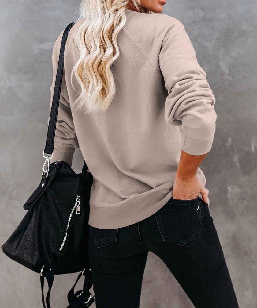 Lacozy Womens USA Sweatshirt Crewneck American Flag Sweater Long Sleeve 4th of july T shirts Loose Fit Pullover Tops Fall - Image 3