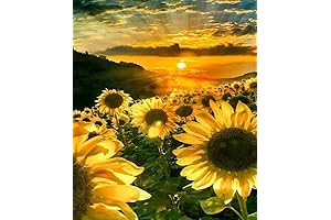5D Diamond Painting Kit: Sunflower Splendor for Home Decor