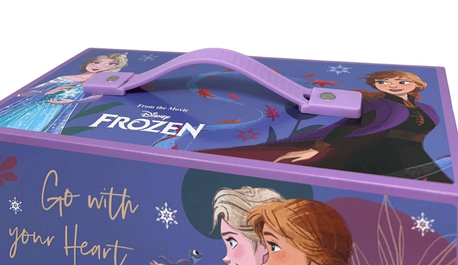 Valigetta con colori per bambini Frozen Disney set 52 pezzi di colori e cancelleria scatola con cassetti kit disegno e pittura