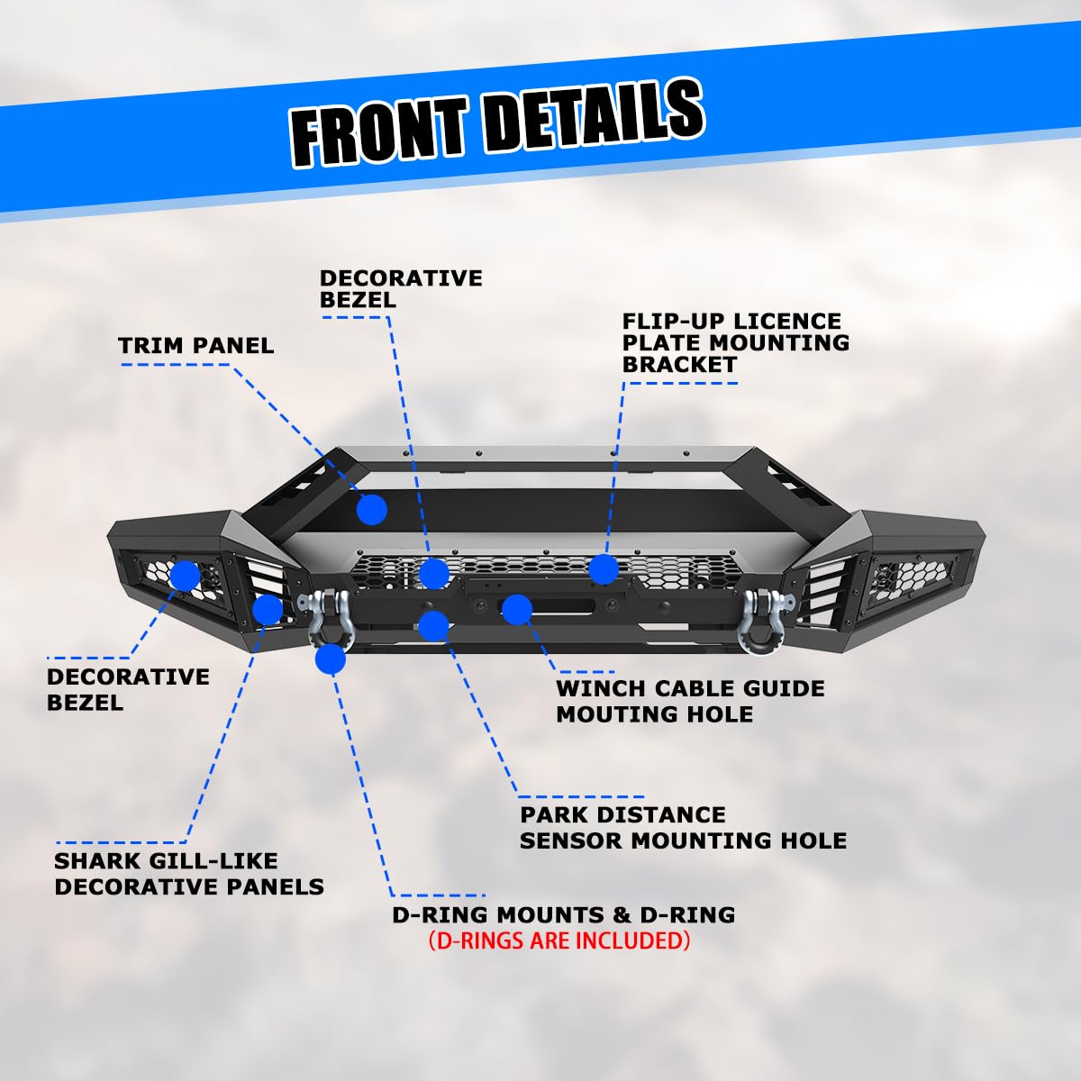 F150 Front Bumper For 2021 2022 - Key Features