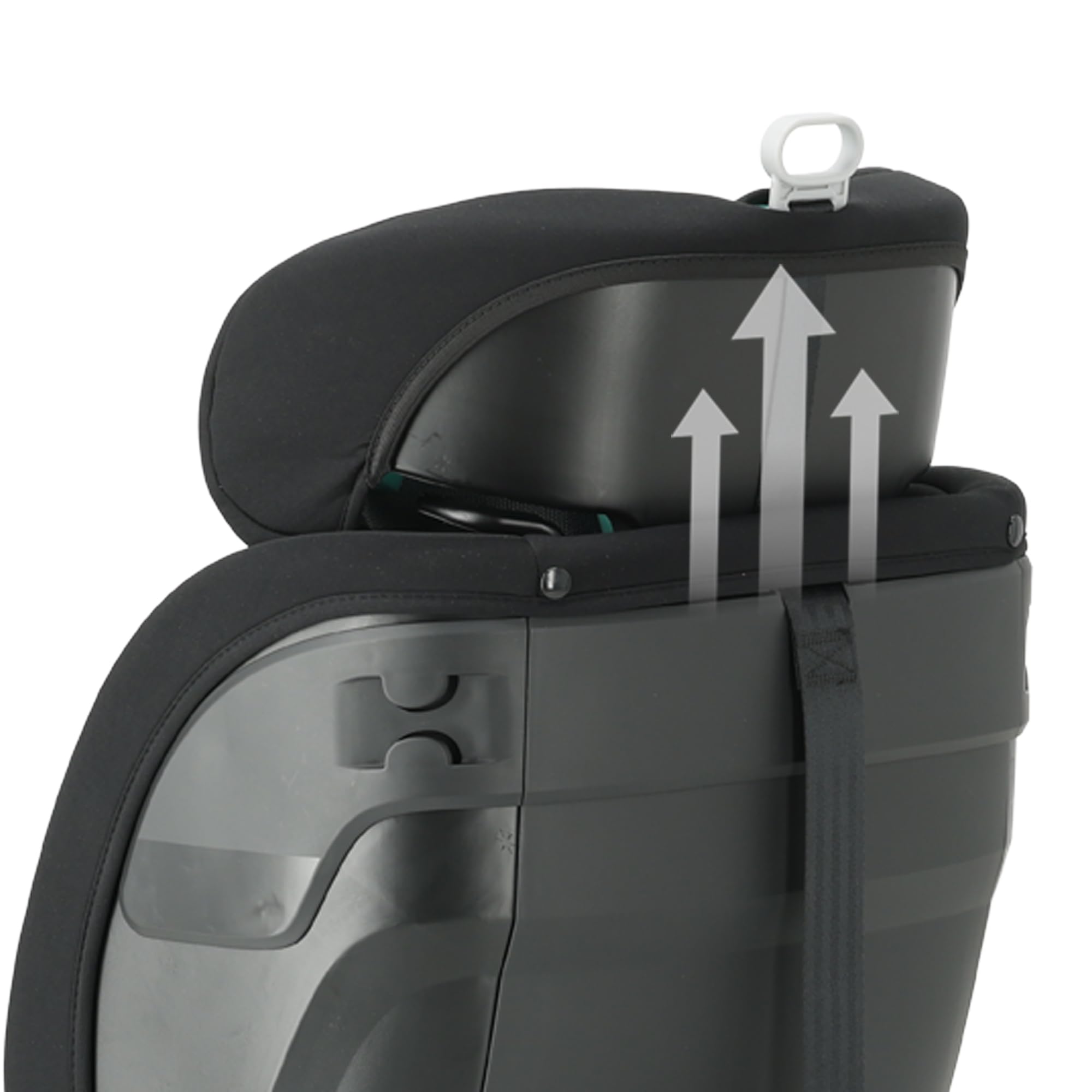 Deryan Cassie i-Size Kindersitz 40-150 cm - Gruppe 0+/1/2/3, Drehbarer Autositz 360°, 0-12 Jahre (0-36 kg), Isofix, Gurtbefestigung, Seitenaufprallschutz, Verstellbare Kopfstütze (Schwarz)