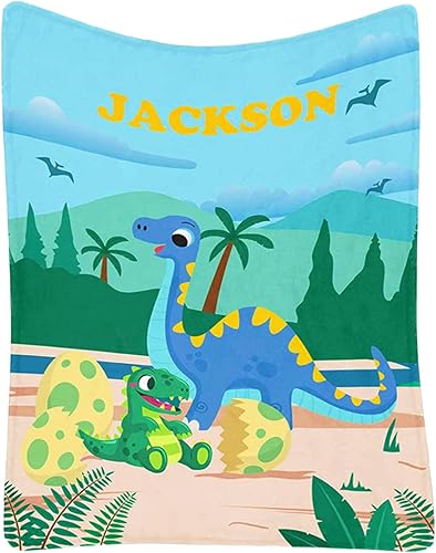 Miniatura 115 de Artsadd Personalized Baby Blanket for Boys Girls with Name, Custom Baby Name Blanket with Unicorn Pattern Customized Name Receiving Swaddle Throw