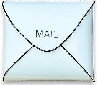 NACH Wall Mount Mailboxes for Outside, 11 x 5 x 8.75 inch White Wall Mailboxes for Outside, Waterproof Mailboxes for Outside - Envelope Mailbox Kit White