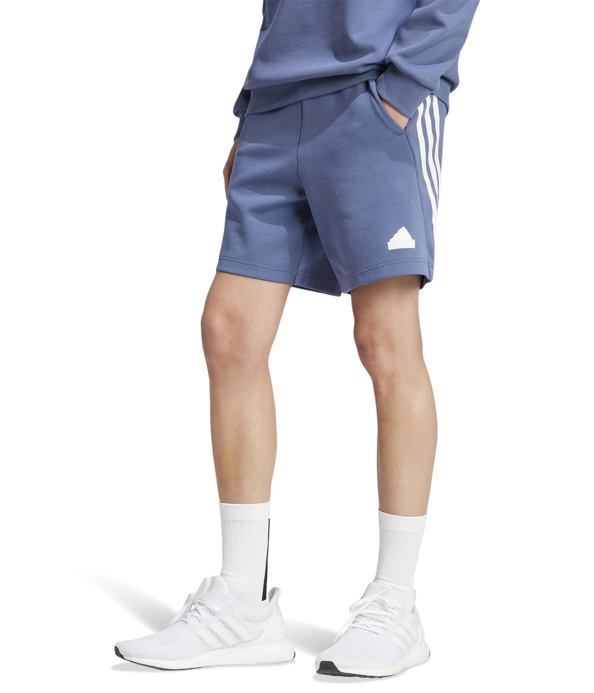 adidas Men's Future Icon 3-Stripes Shorts, Preloved Ink, X-Large