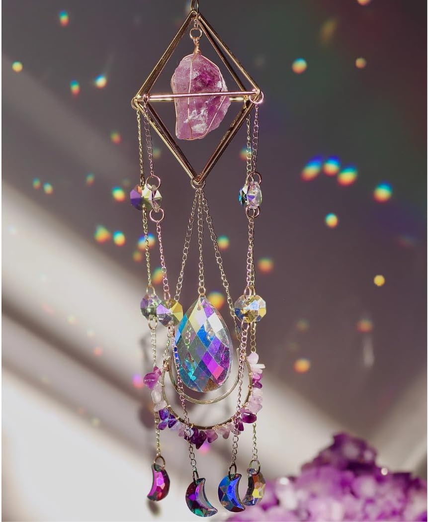 TURBOOST Rose Quartz Suncatcher Review: Best Crystal Hanging Decor for Garden Windows & Zen Patios