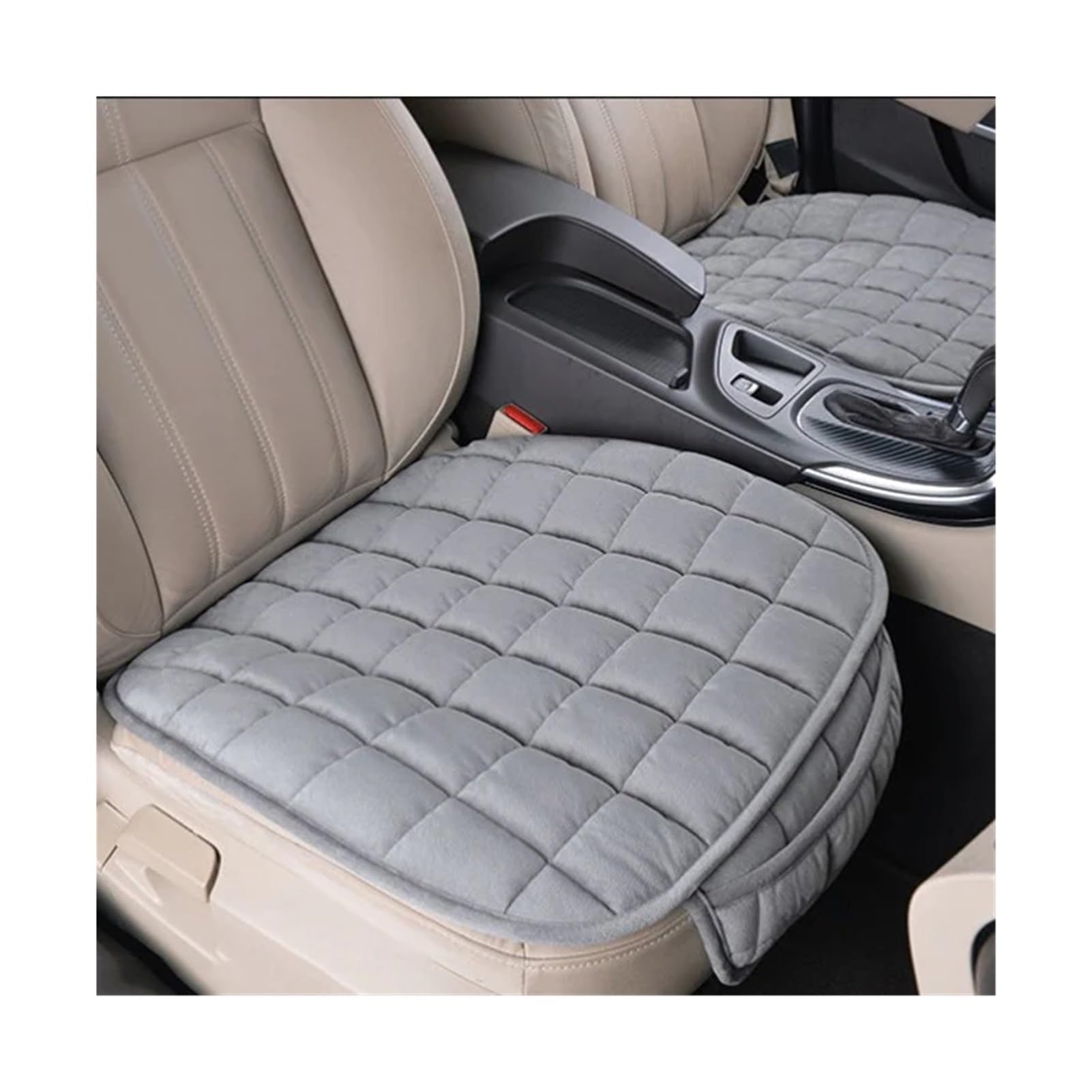 Avoltre car seat cushion Universal Cushion Anti-slip Front Chair Seat Breathable Pad Car Protector(Gray)