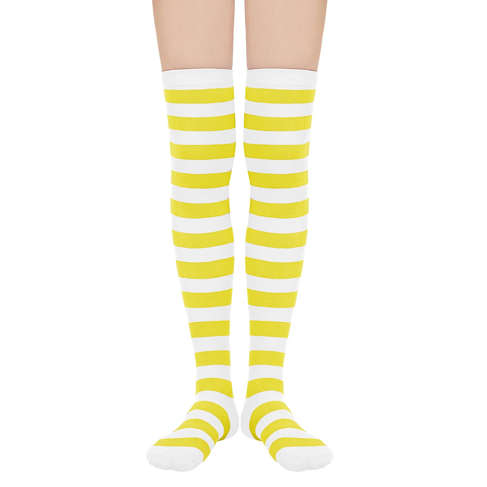 American Trends Striped Knee High Socks for Women Thigh High Socks Long Leg Warmers
