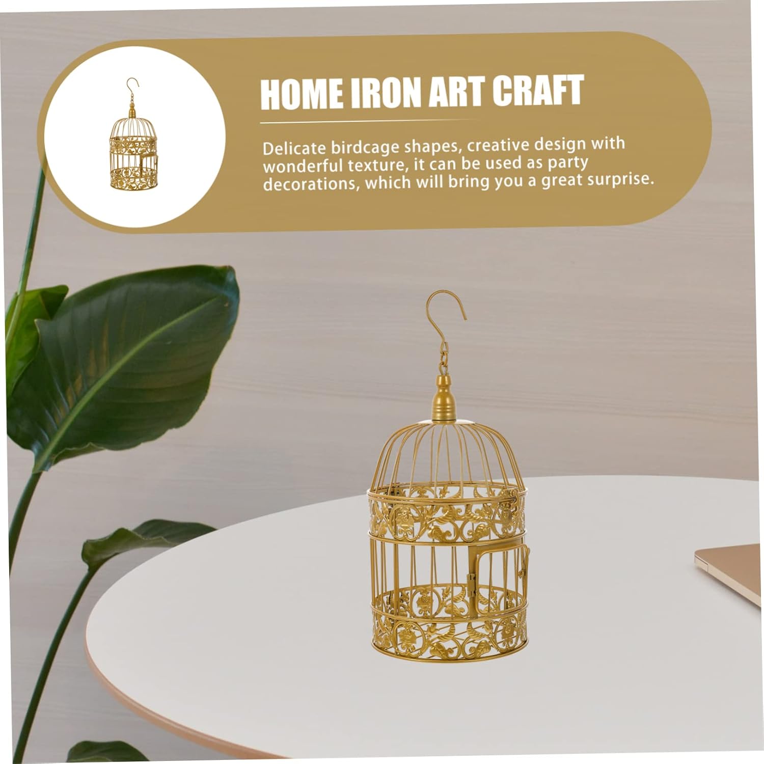 European Style Iron Birdcage Decor for Weddings and Events Elegant Decorative Cage for Centerpieces Home Decor and Party Photo Props