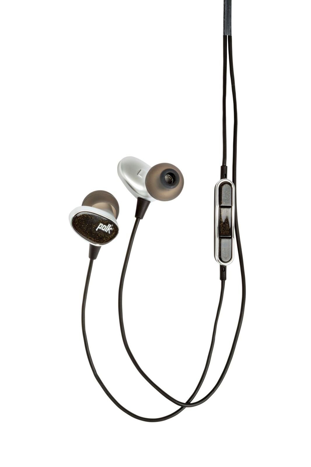 black silver polk audio am4110-a nue era headphones