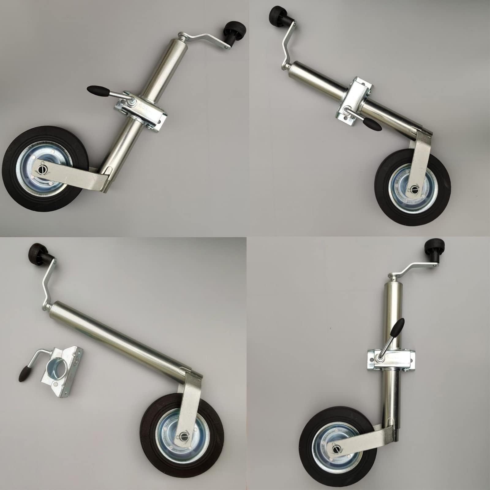 Podnośnik Przyczepy Łodziowej Z Kołem - Koło Podnośnika Przyczepy, Rura 48 Mm, Akcesoria Do Przyczep Kempingowych, Części Do Kamperów, Koło Podporowe, Idealny