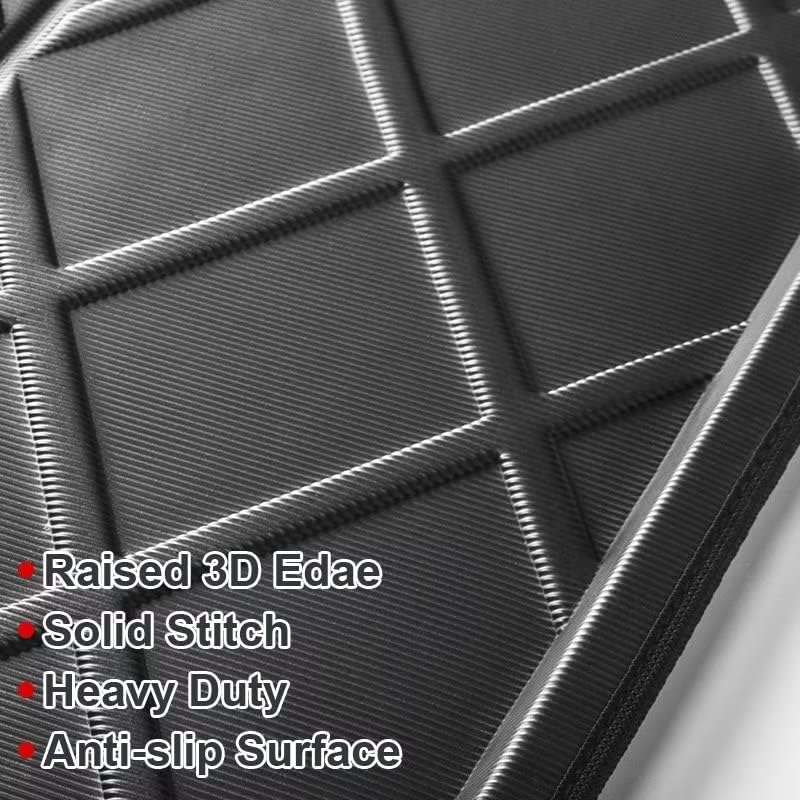 Miniatura 5 de Alfombrillas de coche resistentes con protección completa, forro de carga utilitaria, forro de maletero negro, duradero, protección de goma HD para
