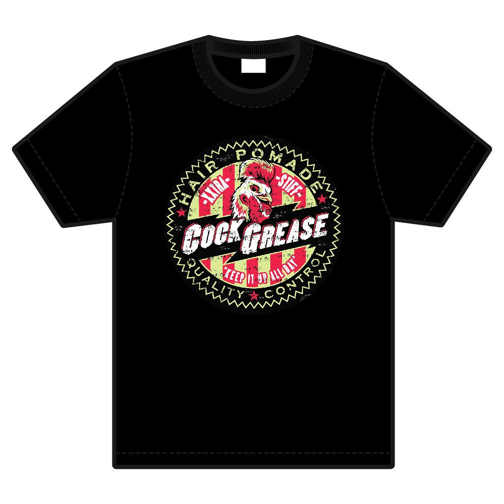 Cock Grease Red Logo T-Shirt Men's