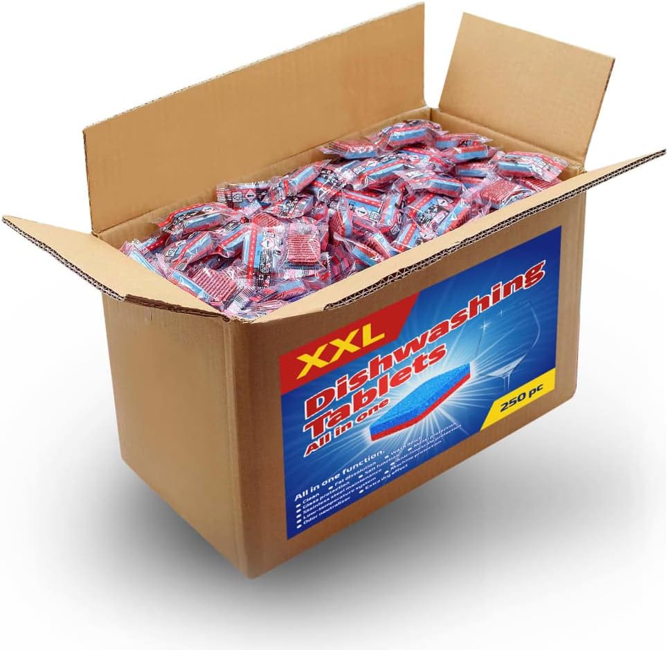 vidaXL 250x 12in1 Dishwasher Tablets Home Efficient Safe Effective