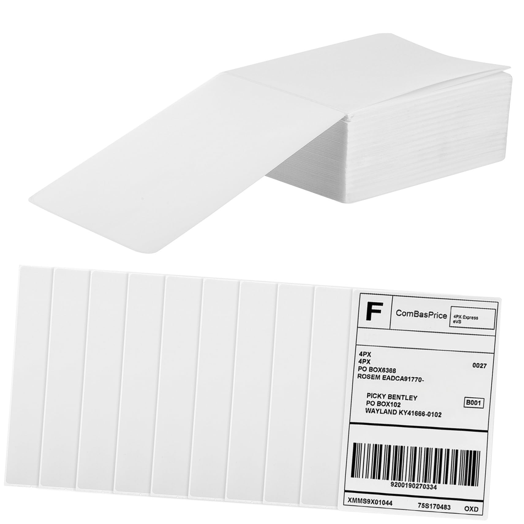 Gadpiparty Etichette Termiche Adesive per Stampante Diretta 100x150 Mm 500 Fogli Carta Resistente Applicazione Semplice