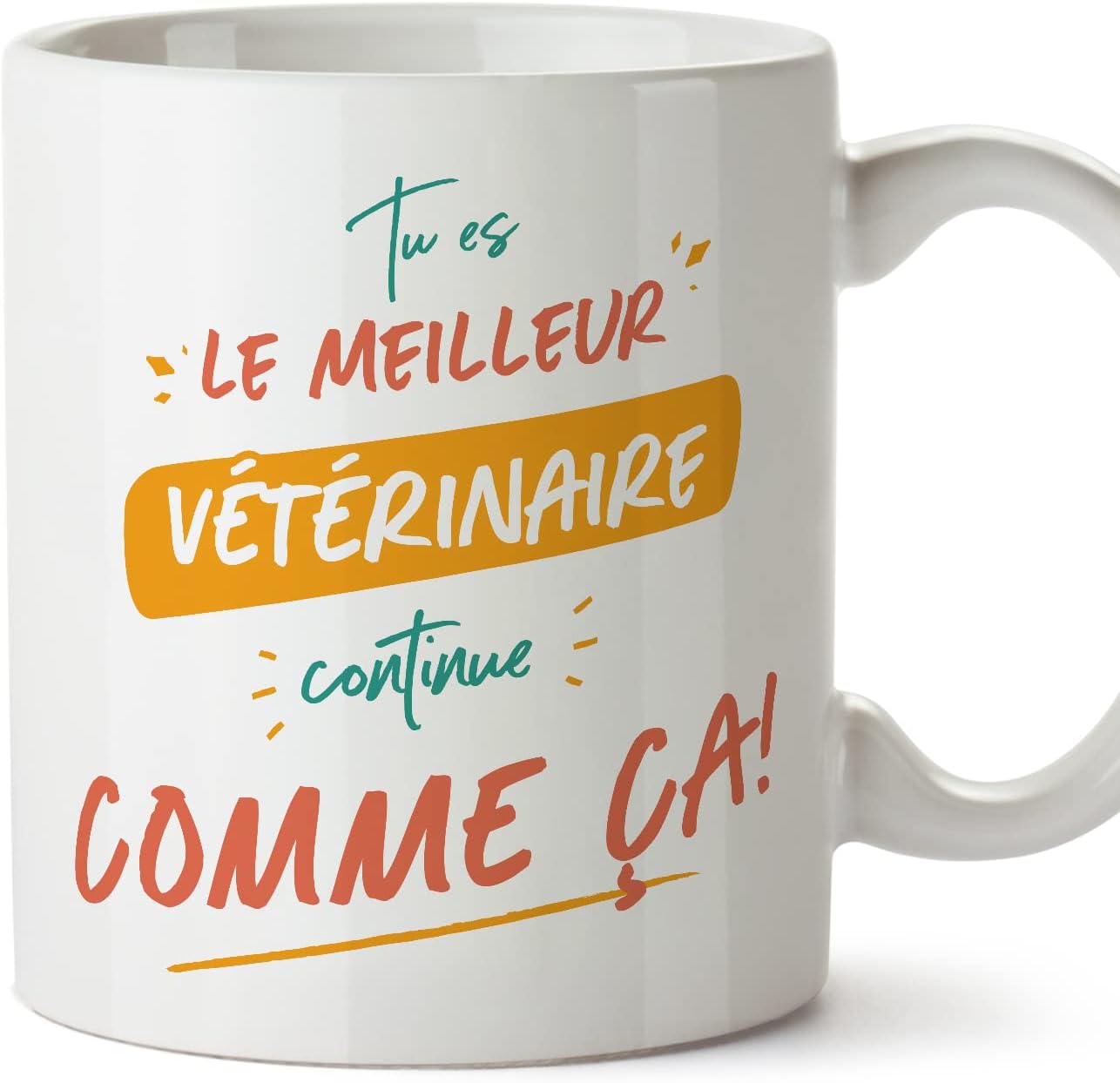 Mugffins Tasses pour VÉTÉRINAIRE En Français Cadeau original pour VÉTÉRINAIRE homme Tu es