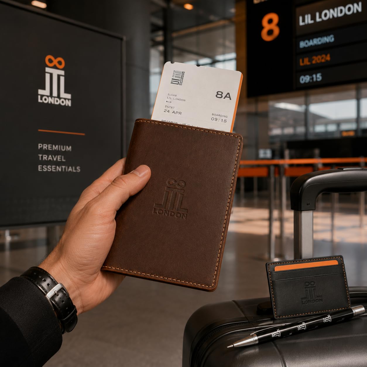 Porta passaporto in pelle per uomo, custodia per passaporto in pelle di alta qualità, portafoglio da viaggio di lusso, caffè, Caff, Passport Holder Standard, Rétro
