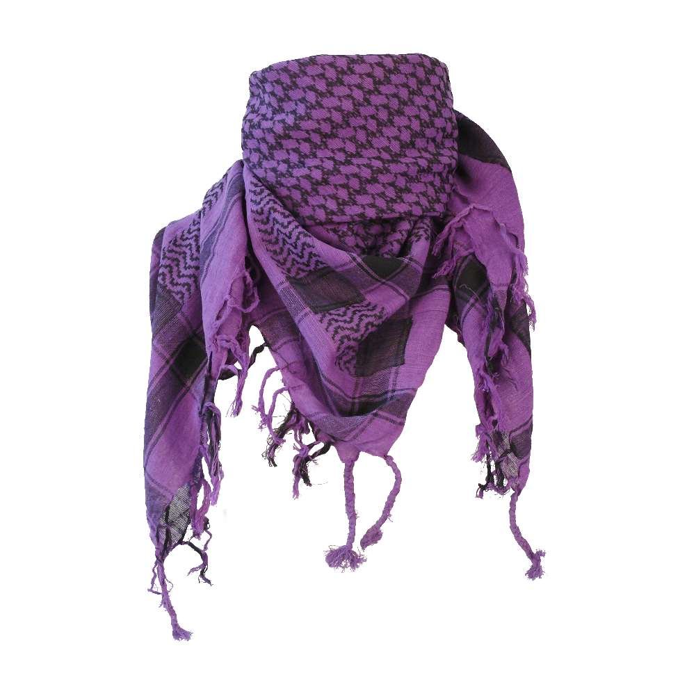 Mb-Müller Extraordinary Gifts Men's Purple / Black Palestinian Plo Pali Scarf Shemagh In Black