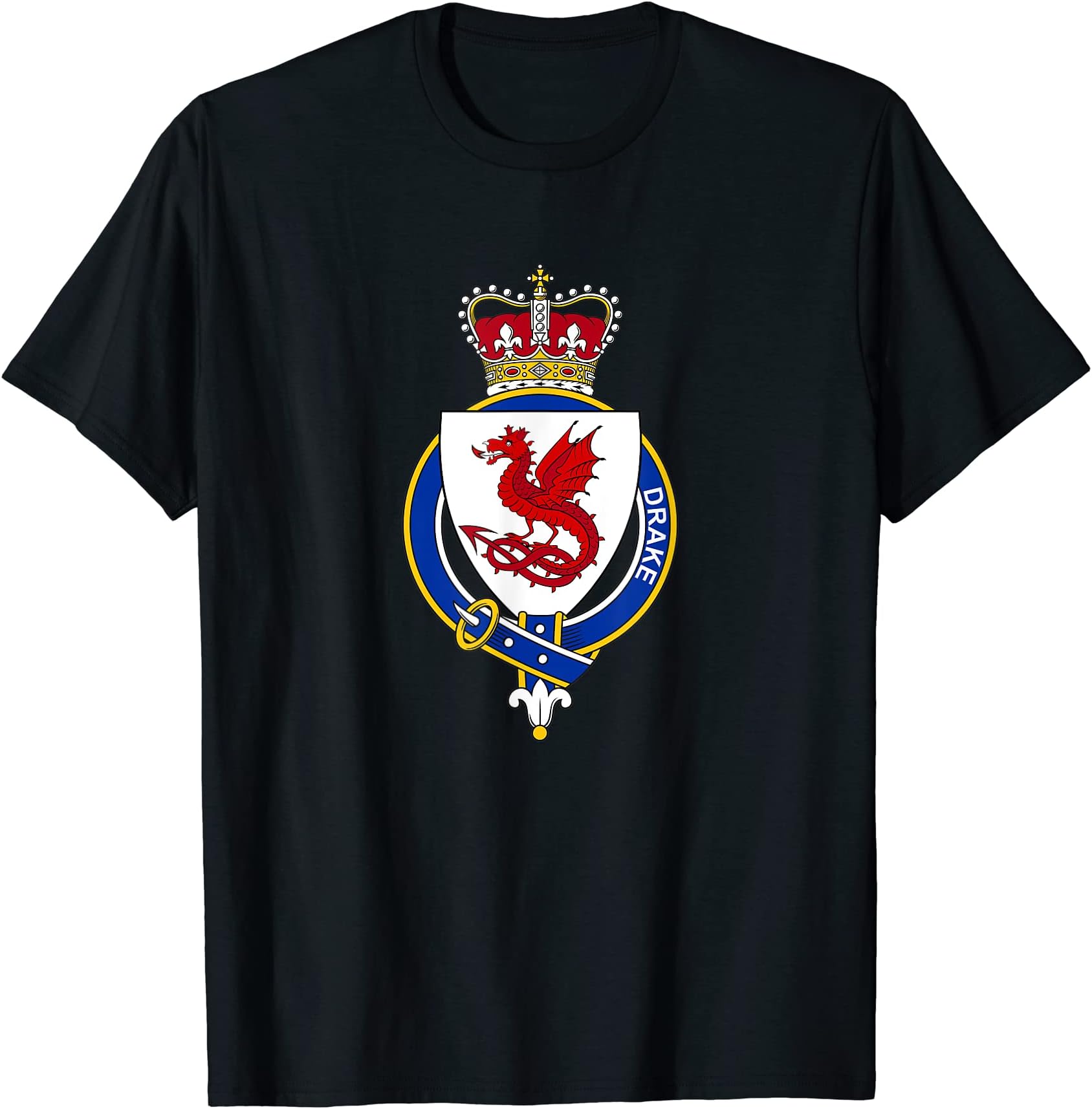 Drake Coat of Arms - Family Crest T-Shirt