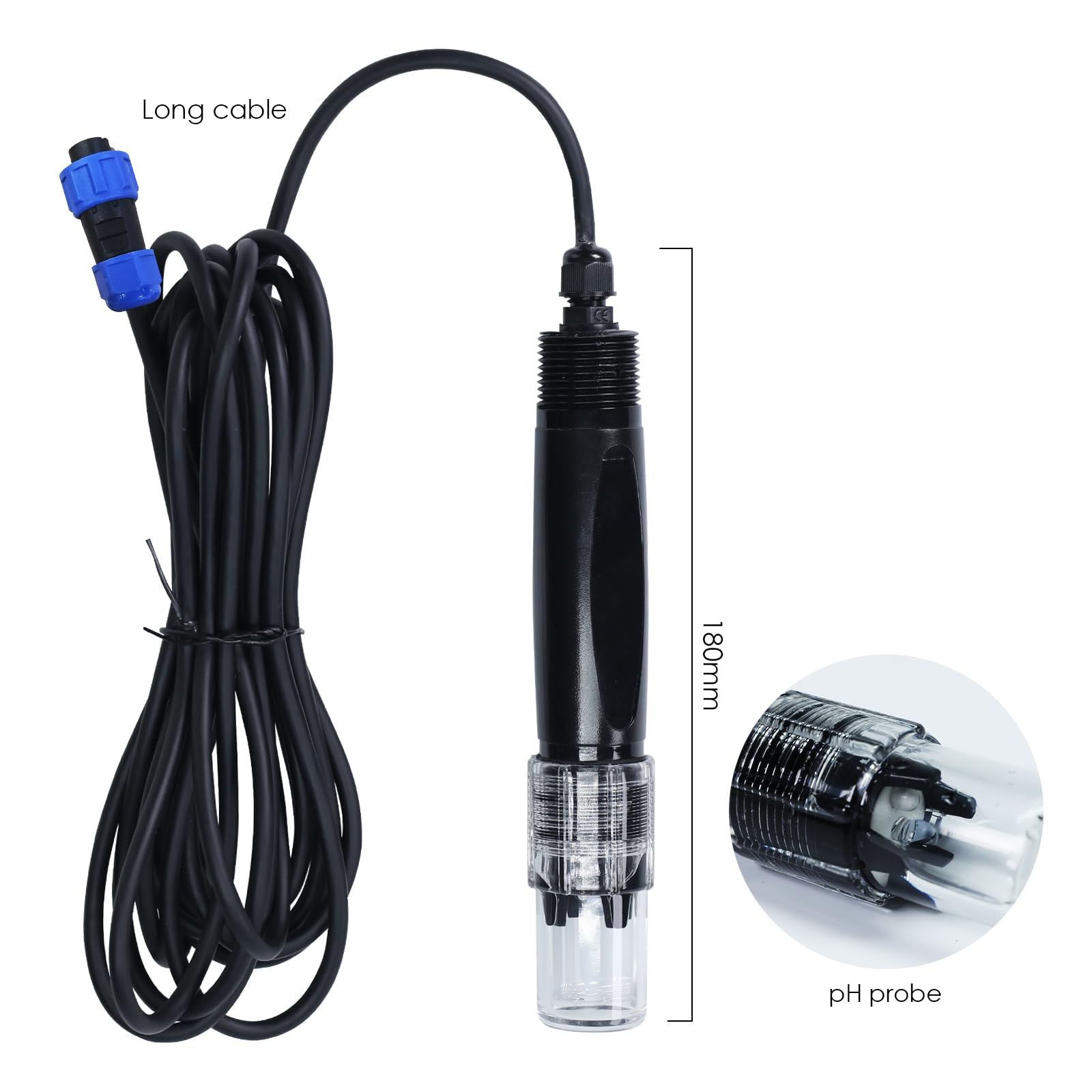 pH-Regler mit Temperaturkompensation, einstellbarer pH-Regelbereich von 4,5 bis 8,5 pH, doppelte Relaisausgabe, einfache Plug-and-Play-Bedienung, pH-Messung für Aquarium und Hydroponiksysteme