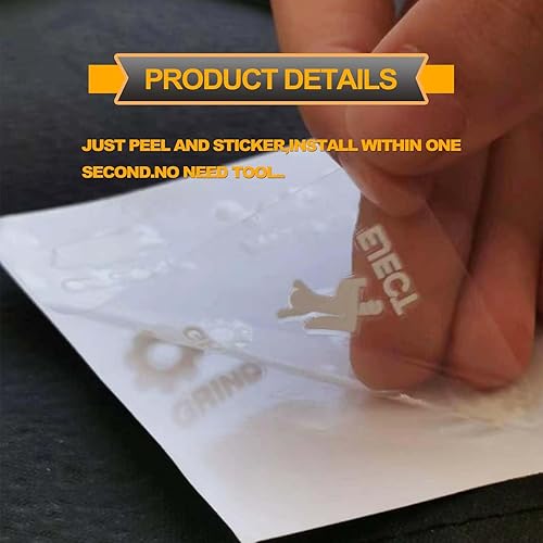 Miniatura 3 de Paquete de 2 calcomanías para botones no utilizados para automóvil o camión, calcomanías para interruptor de automóvil, calcomanías de botón de