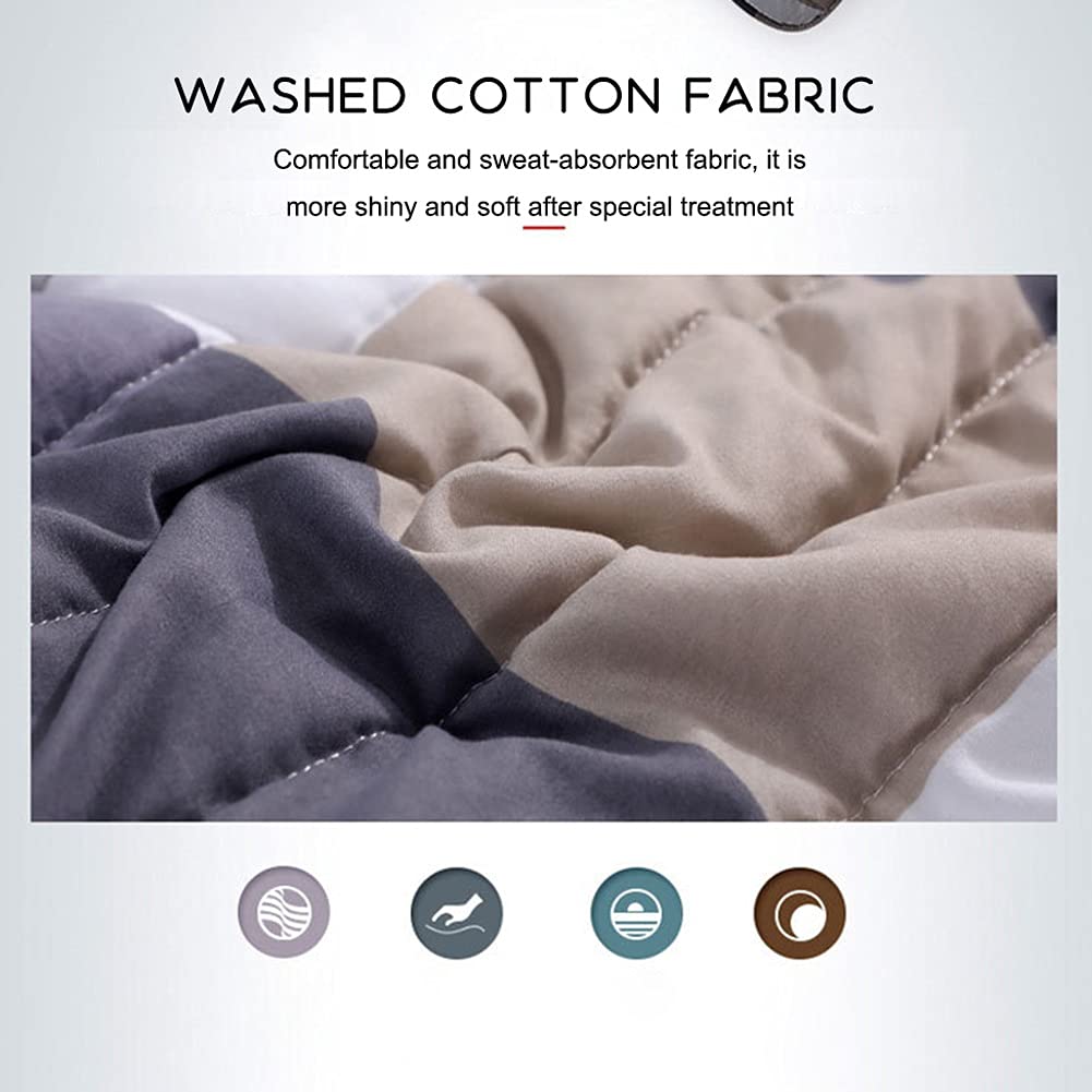 ADovz Summer Lavato Trapunta in Poliestere Aria condizionata consolatore Morbido Traspirante Fresco Coperta Sottile Coperta da copriletto da copriletto,Lenzuola