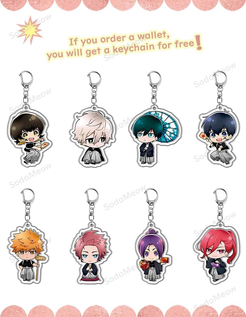 Anime Wallet for Women Men Anime Bifold Wallet Purse Card Holder Kawaii image 2