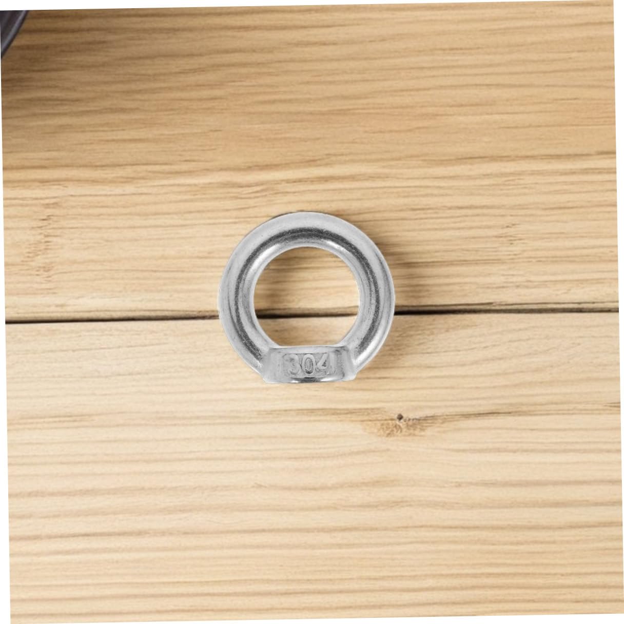 8pcs M8 Stainless Steel Eye Nuts Ring Shaped Marine Grade Threaded Fasteners Lifting Eye Nut for Hoisting and Rigging Applications