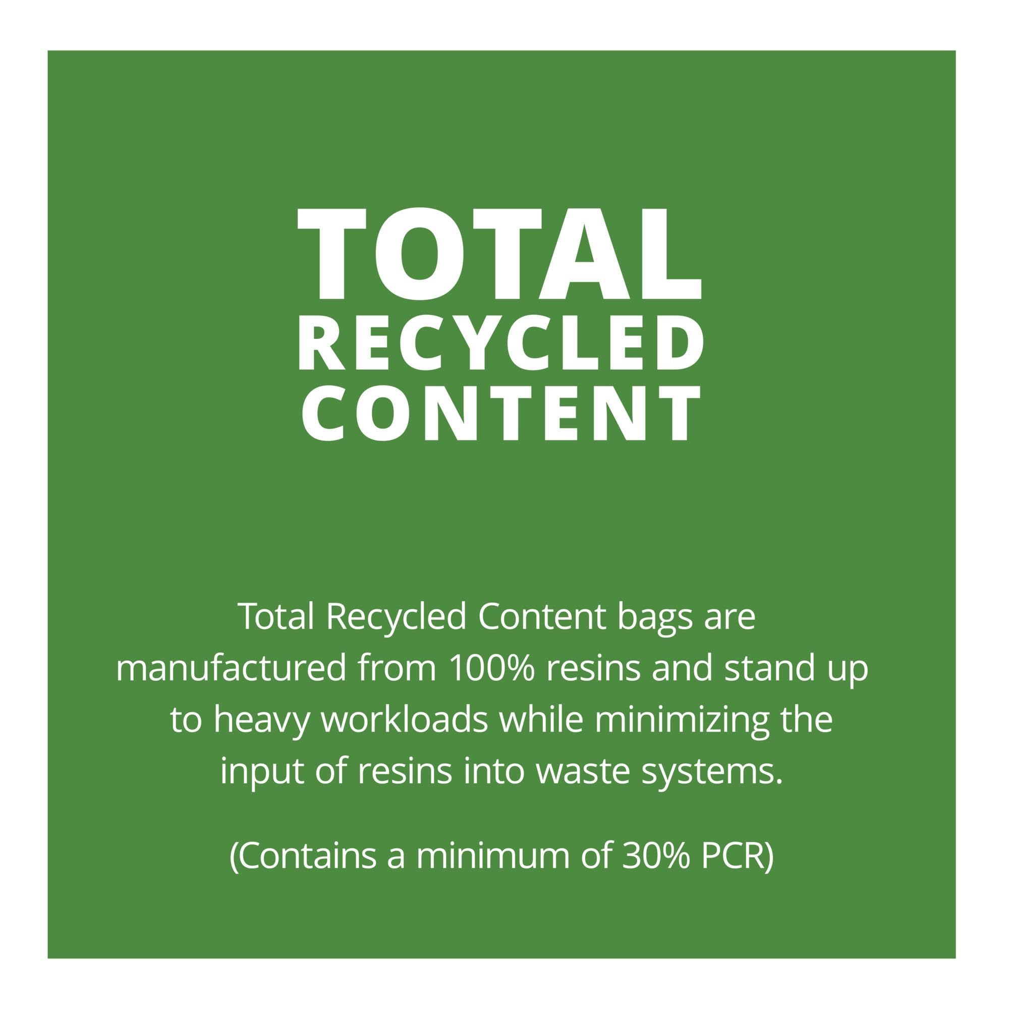 Stout - Bolsas de basura de contenido reciclado, color marrón, 100 unidades (paquete de 1)
