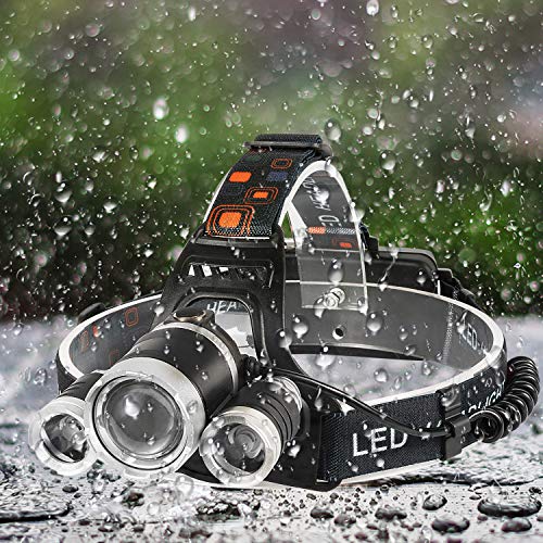 Headlamp, IKAAMA 6000 High Lumens Brightest Head Lamp, 18650 USB Rechargeable LED Work Headlight Flashlight Waterproof Flashlights 4 Modes Headlamps for Adults Running Camping Fishing Hiking Biking - Thumbnail 3