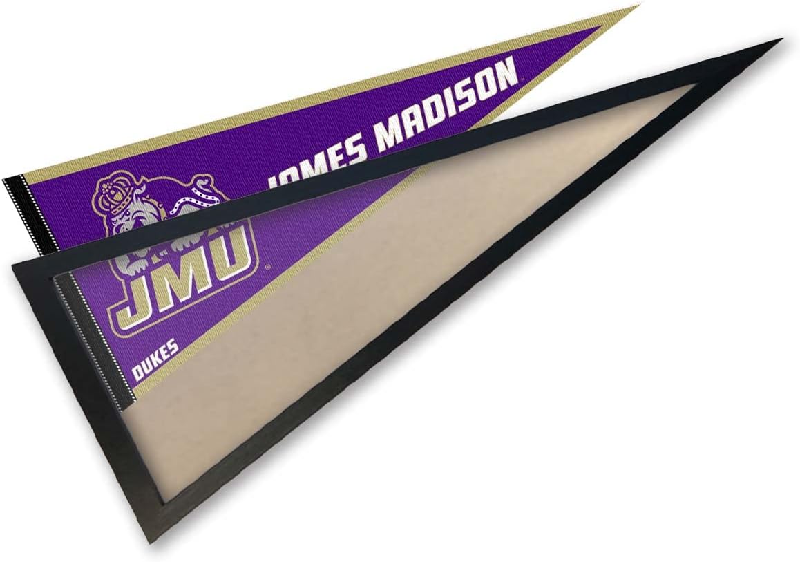 College Flags & Banners Co. James Madison University Pennant and Wood Pennant Frame
