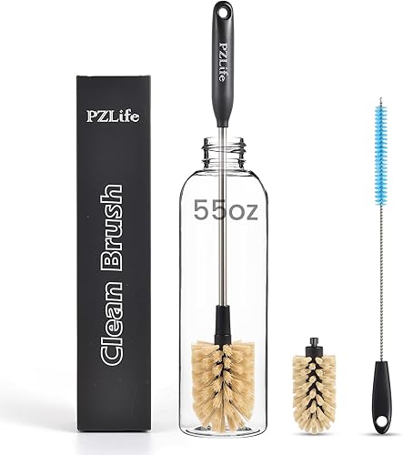 Cepillo para botella de agua, limpiador de botellas de agua y cepillo para pajilla, cepillo de limpieza de 15 pulgadas, cepillo de botella de 15