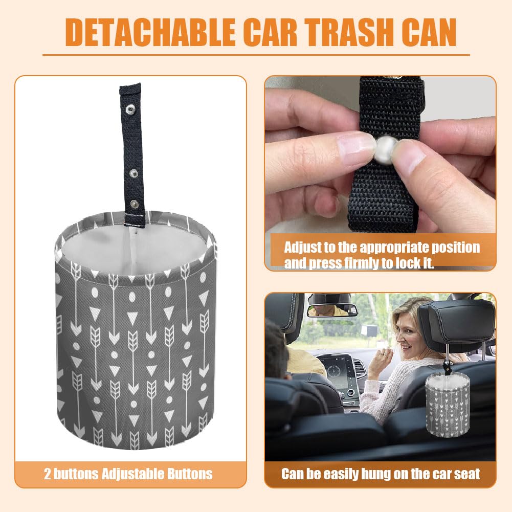 Various Dogs Print Car Trash Bag Hanging Garbage Bag With Snap Buttons - View #7