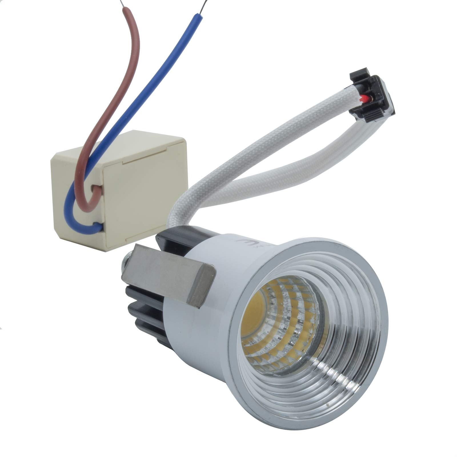 Faretto Led 1w Punto Luce Segnapasso Ad Incasso Luce Bianca Fredda 220v Sus - Foto 3