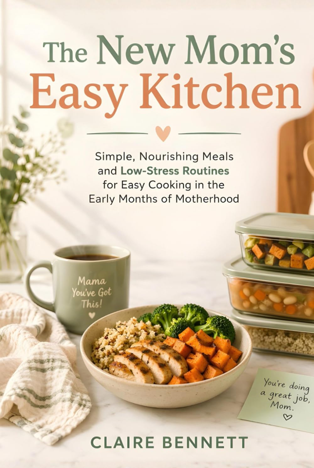 The New Mom's Easy Kitchen: Simple, Nourishing Meals and Low-Stress Routines for Easy Cooking in the Early Months of Motherhood