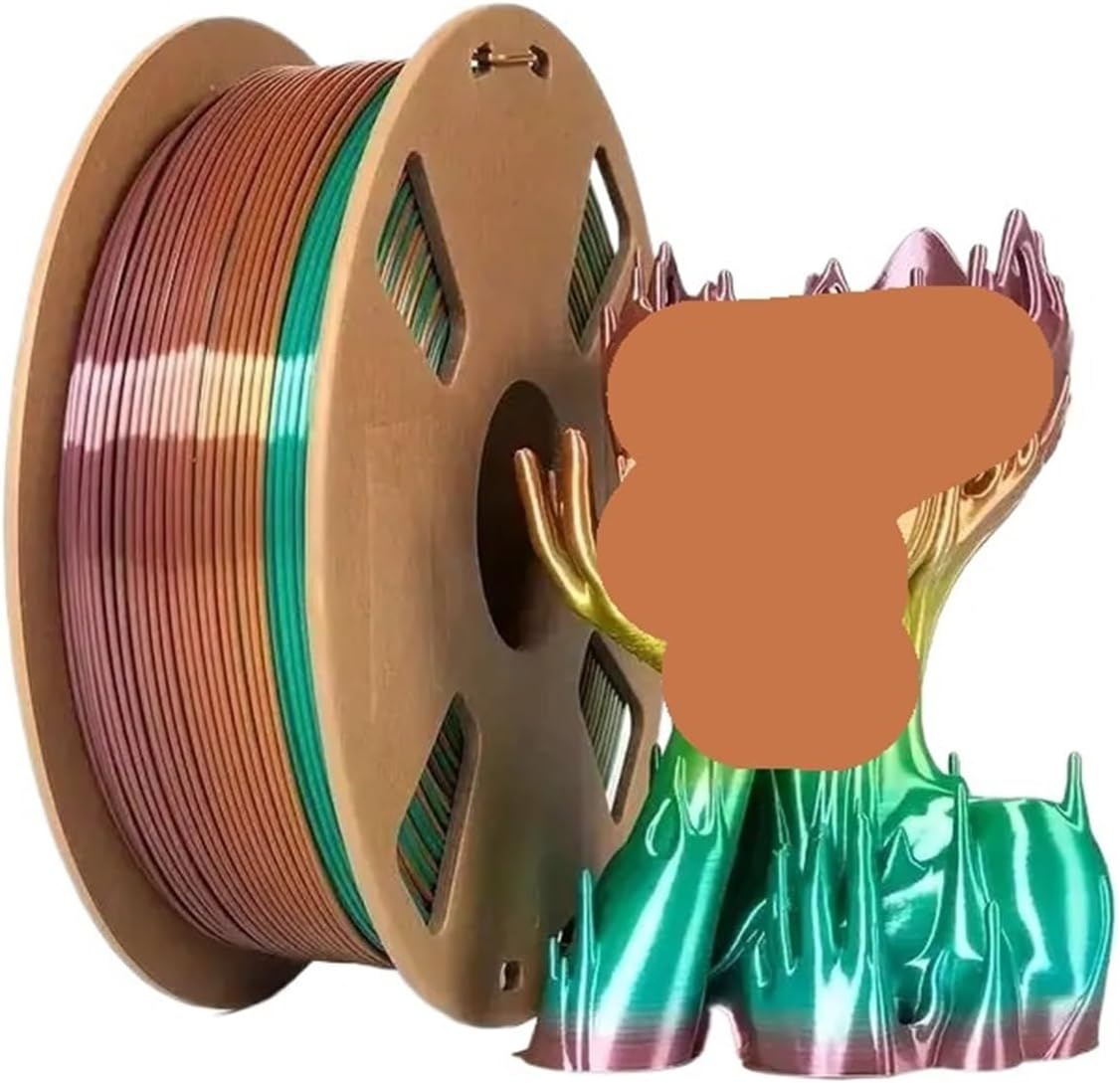 1pc Series 3D Printed Multi-Color Rainbow Filament PLA 1.75mm, 250g/0.55lb Spool, Size Accuracy+/-0.02mm