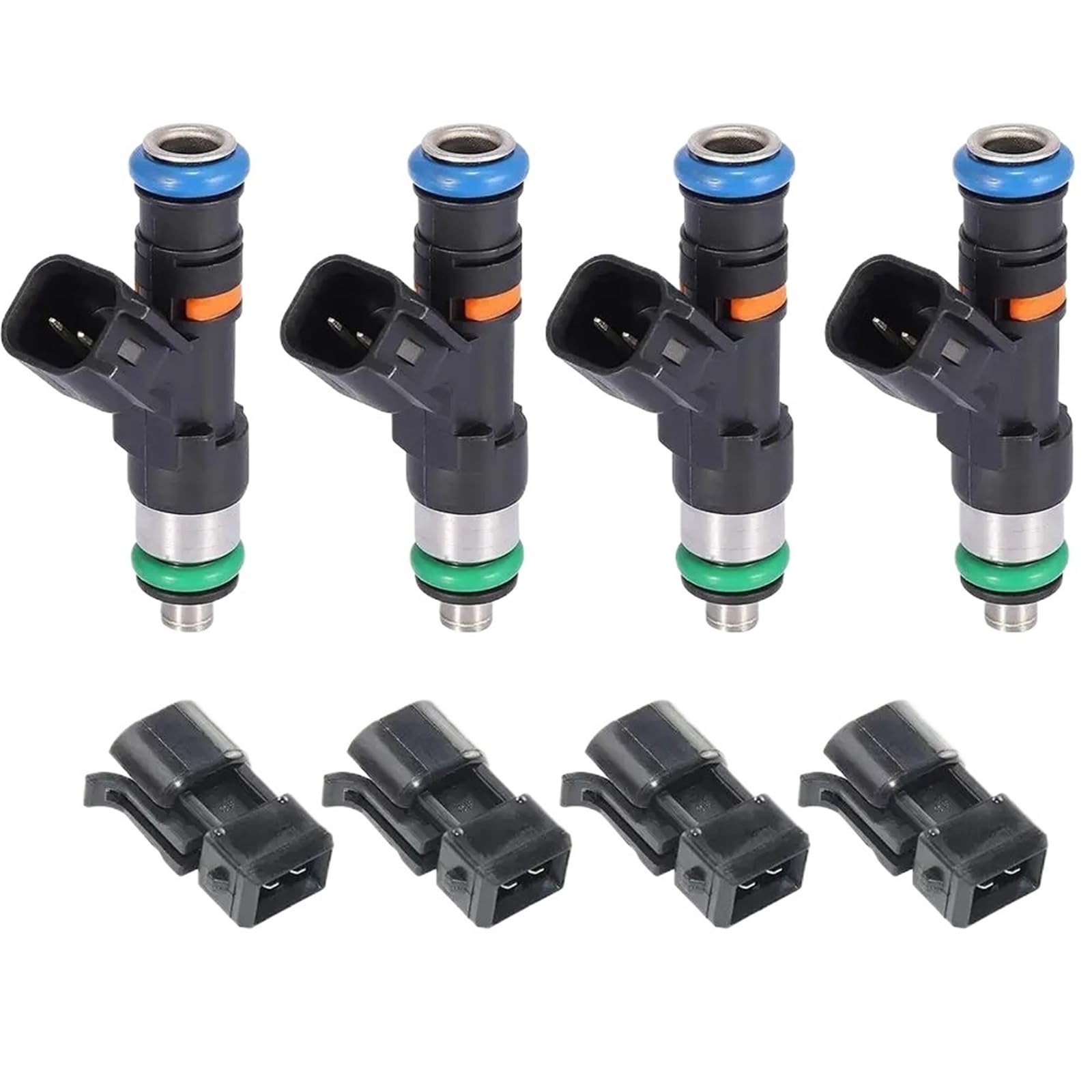 Weuncass One Color Injector Fit For A4 1999-2005 1.8T 20V 0280158117 550Cc 52Lb Car Parts Auto Adapters 4Pcs Car Fuel Injectors Fuel Petrol Injector Nozzle