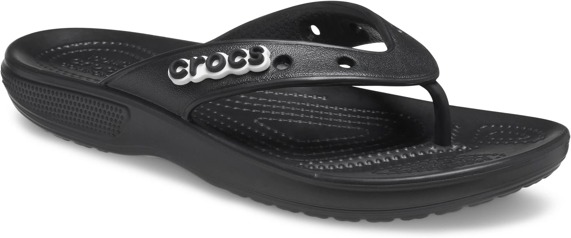 Crocs Unisex Classic Flip Flops, Black, 3 UK