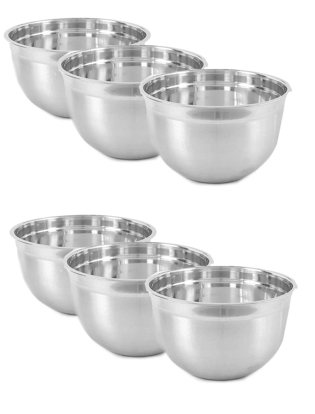 GOODLIFE Stainless Steel Bowl 12cm, 14cm and 16cm, Set of 3, Pack of (2) (B08PCTMP8L) Amazon Price History, Amazon Price Tracker