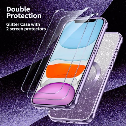 Phoona Cover Magnetica per iPhone 11, Glitter