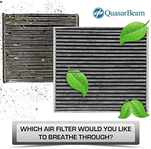 QB C20030R/C20031C Cabin Air Filter Guard for Toyota, Dodge, Pontiac Models (CARBON)