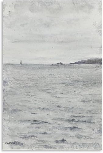 Falmouth by Henry Scott Tuke Wall Art Picture Painting Poster Canvas Print Posters Artworks Bedroom Living Room Decor 24x36inch(60x90cm)