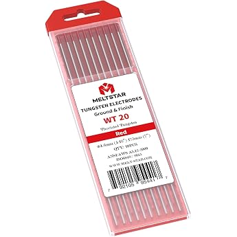 TIG Electrode Red Marked Diameter 1.6   175 mm Pack of 10