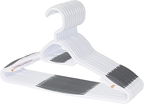 Neatfreak Juego de 12 perchas antideslizantes de lujo, diseño que ahorra espacio para chaquetas, pantalones, camisas, cuello giratorio de 360