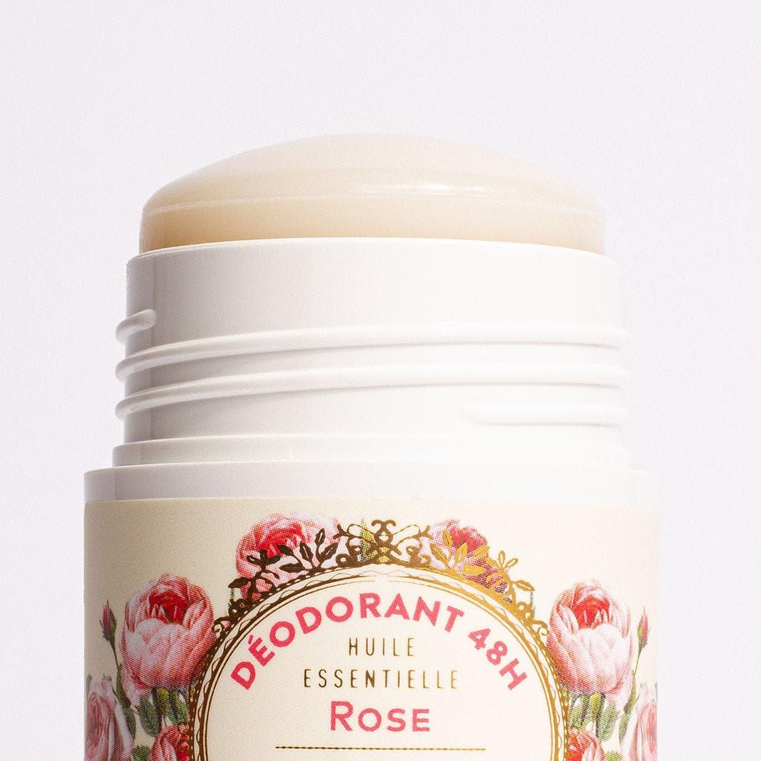 Panier des Sens - Floral Rose Deodorant for Women - Aluminum Free Deodorant for Sensitive Skin - 48H Odor Protection - Shea Butter Enriched - Natural Deodorant - Made in France - 2 x 1.7 oz