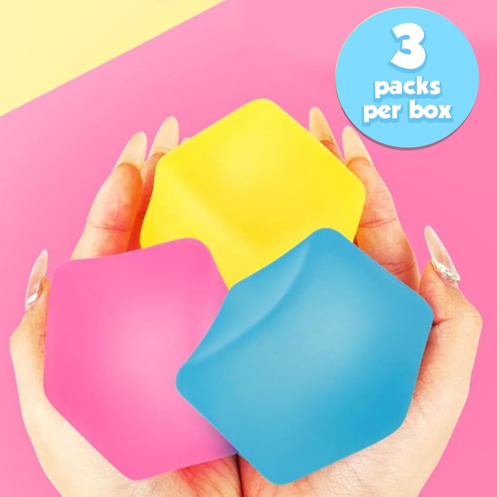 Jouet à Presser Ice Cube - Jouets à Presser pour en fants - 3 balles Anti- Stress Fidget