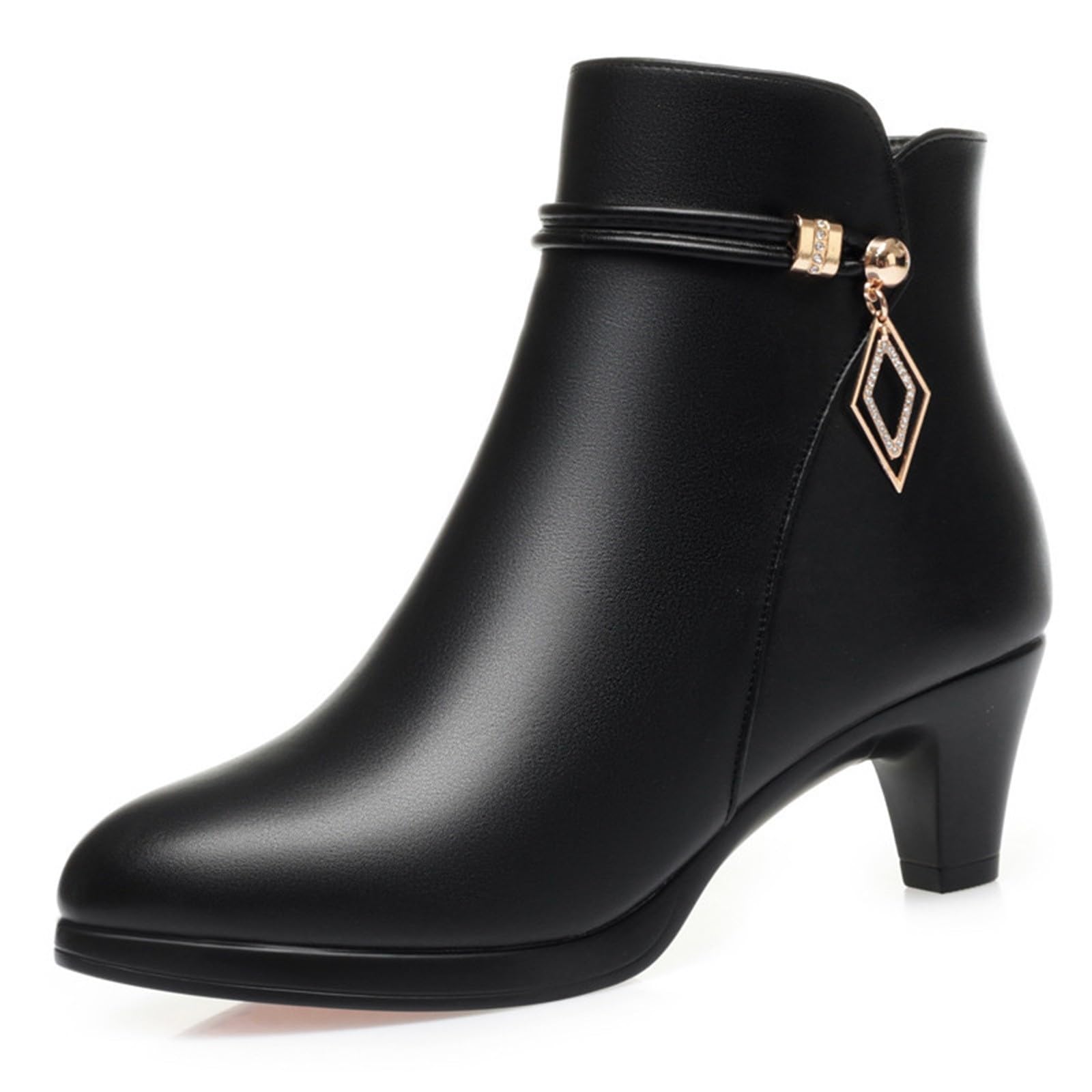 Generisch Stiefeletten Damen Mit Absatz Wasserdicht Übergangsstiefel Wasserdicht Übergangsstiefel Gummistiefel Damen Kurz Rutschfest Reißverschluß Boots