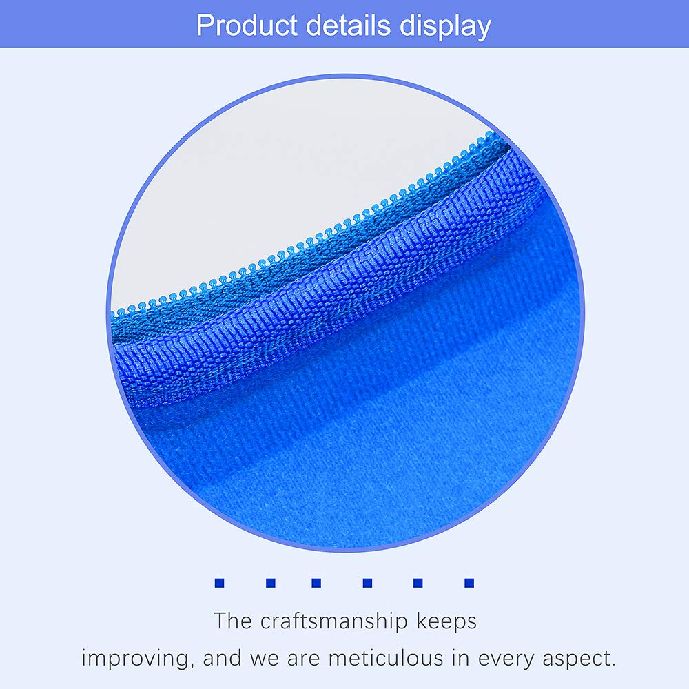 Gamepad Custodia da viaggio con tasca a rete, controller guscio duro borsa di protezione per PS5/PS4/S_witch Pro, 18*15*8cm (Blu)