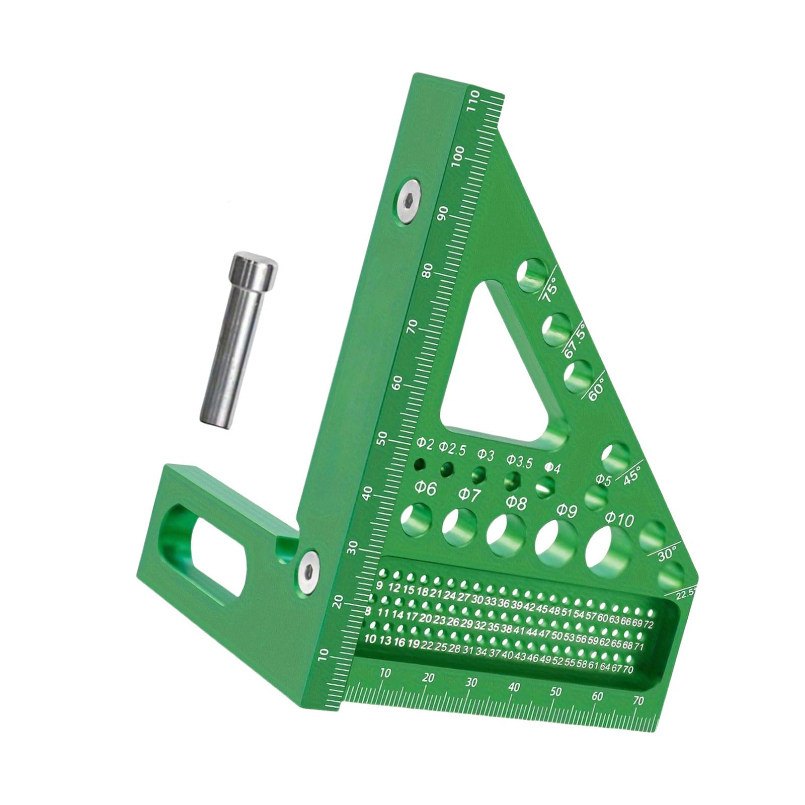 Aluminum Triangular Ruler Measuring Tool for Accurate Measurement Angles Carpentry Furniture Interior Designs High Measuring Instrument