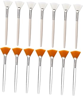 LIFKOME 14pcs Fan Shaped Makeup Brush Versati...