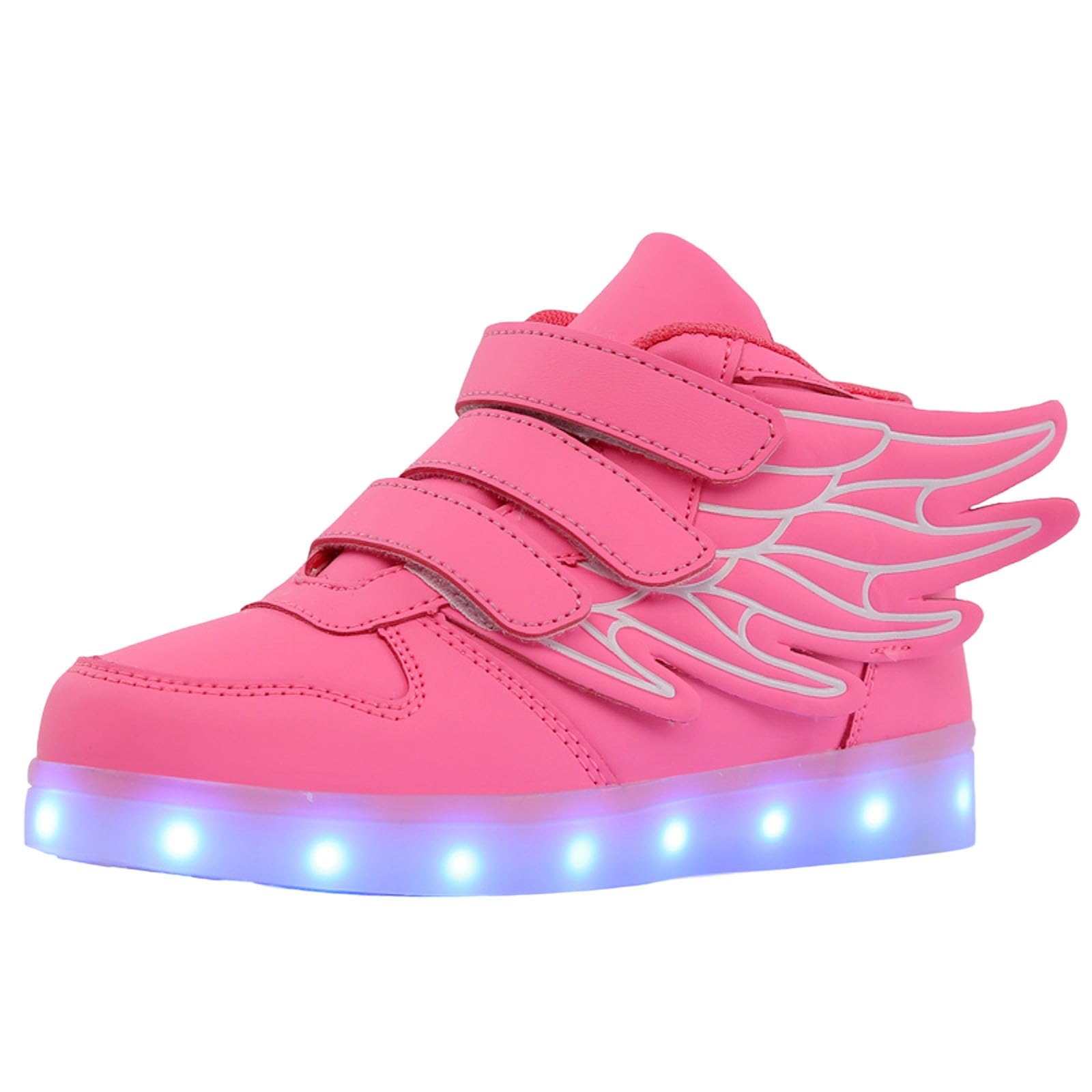 Niños Zapatos para Niñas Pu Led Usb High Top Luminoso